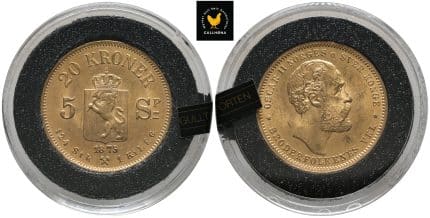 1875 Norge 20 Kroner Gulltransport
