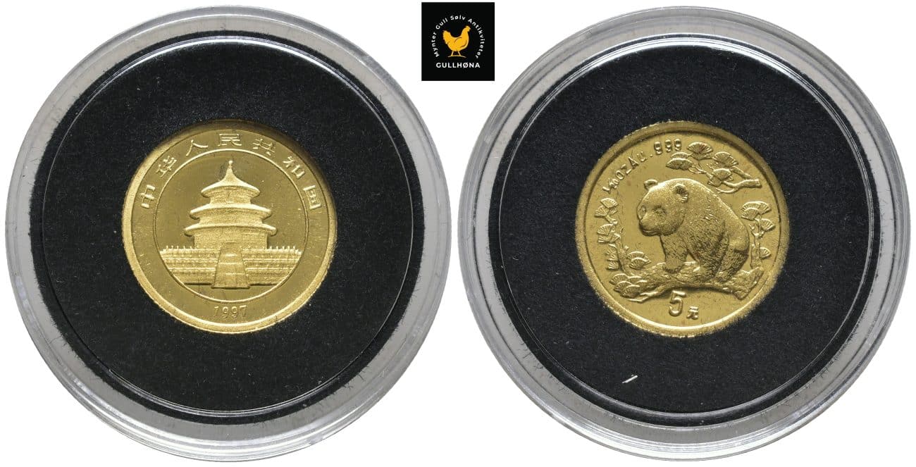 1997 Kina 5 Yuan Panda, Proof