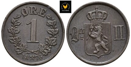 1876 Norge 1 Øre, 01, kh