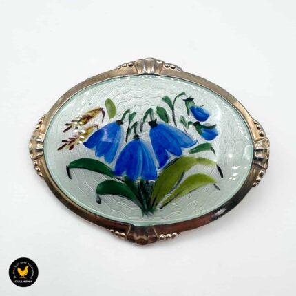 Brosje i forgylt sølv med emalje - Arne Nordlie