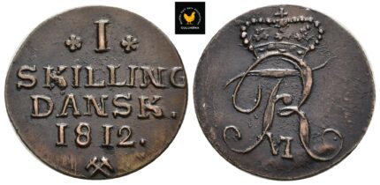 1812 Norge 1 Skilling, 01, mørk