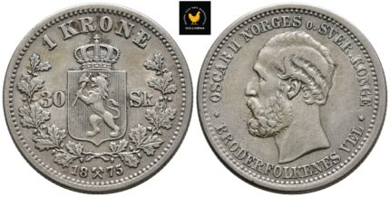 1875 Norge 1 Krone, 1+