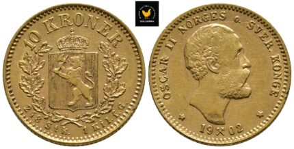 1902 Norge 10 Kroner, 1+