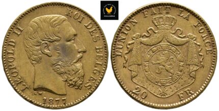 1877 Belgia 20 Francs, 01