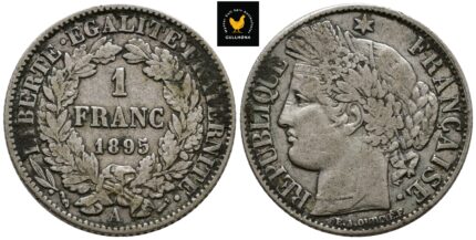 1895-A Frankrike 1 Franc, 1+