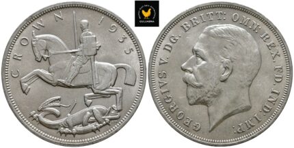 1935 England 1 Crown ''Silver Jubilee'', 01, Renset