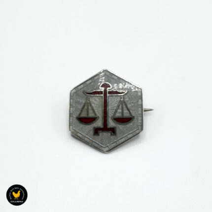 Brosje i sølv med emalje, Stjernetegn Vekten- D-A