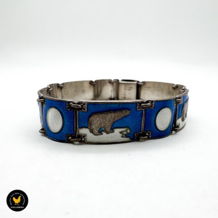 Armbånd i sølv med emalje - Einar Modahl