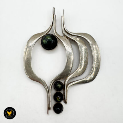 Anheng i sølv med 4 steiner - Uni David-Andersen