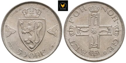 1922 Norge 50 Øre, 0/01