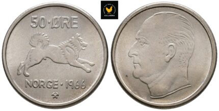 1966 Norge 50 Øre, 0