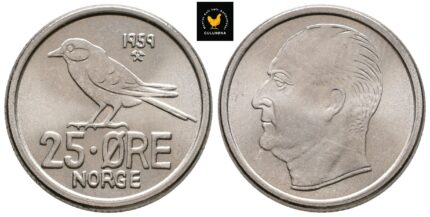 1959 Norge 25 Øre, 0