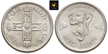 1919 Norge 25 Øre, 0/01