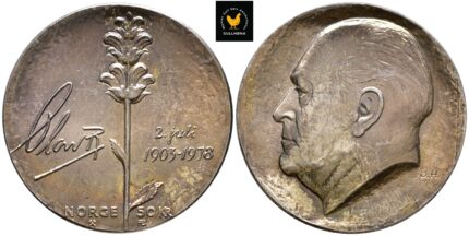 1978 Norge 50 Kroner - Olav V 75 år