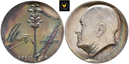 1978 Norge 50 Kroner - Olav V 75 år
