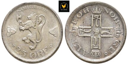 1918 Norge 25 Øre, 01