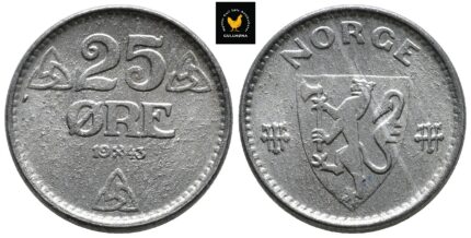 1943 Norge 25 Øre, 0