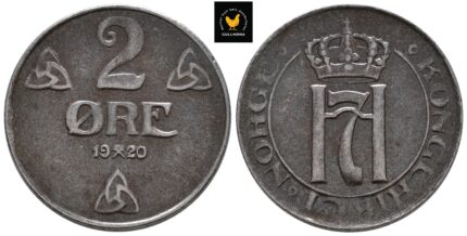 1920 Norge 2 Øre, 1+