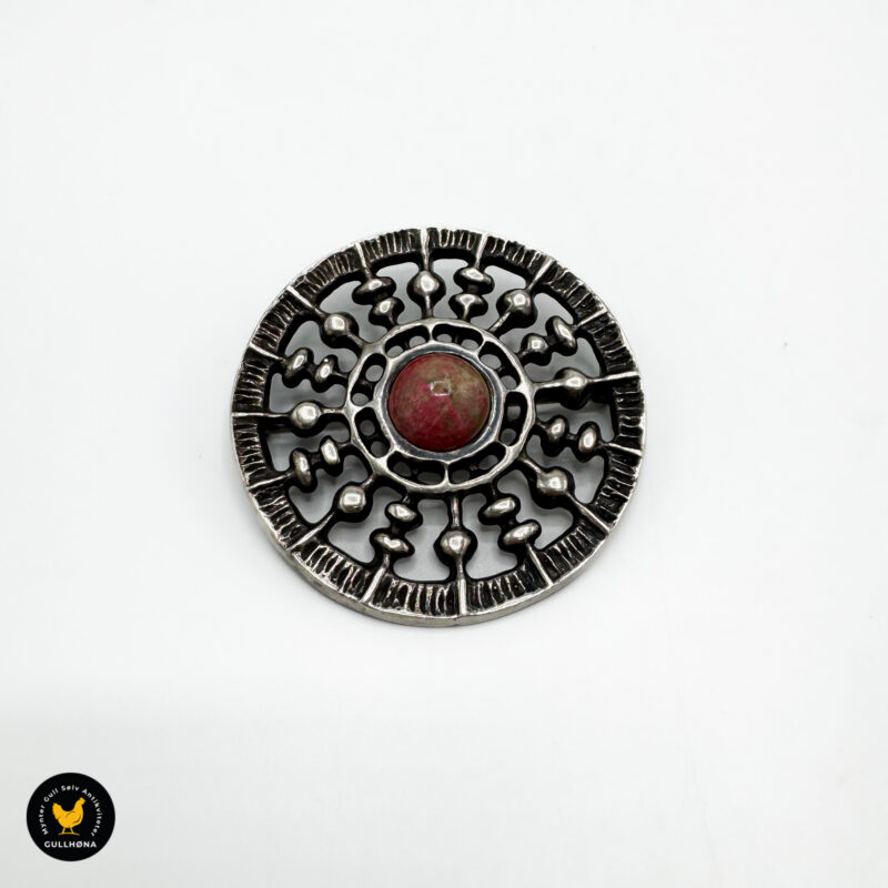 Brosje / Anheng med thulitt fra UNI David-Andersen.