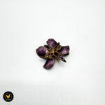 Kikki Kval David Andersen brosje emalje flora geitrams