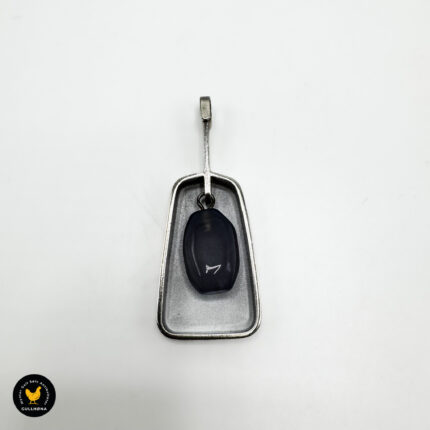 Anheng i sølv med kalsedon - Hedbergs Guld & Boettverkstad