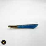 Slipsnål forgylt sølv med blå emalje