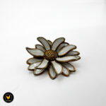 David-Andersen Kikki Kval Flora prestekrage brosje