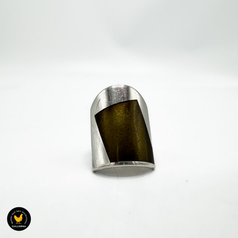 Ring med emalje, justerbar, David-Andersen Mille Behrens