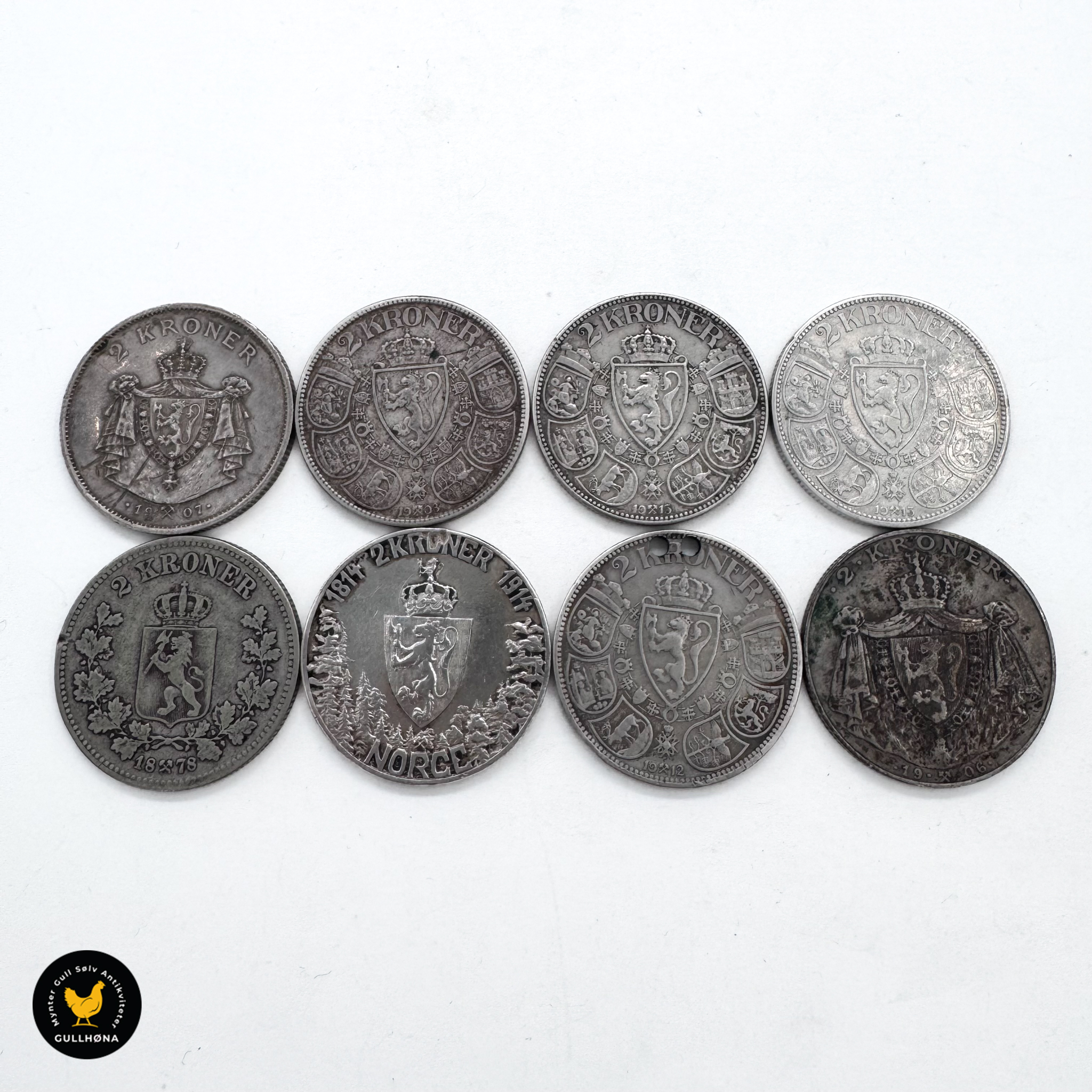 2 kroner lot med hull