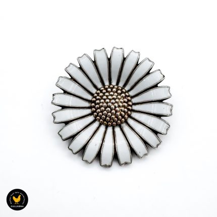 Anton Michelsen Georg Jensen Daisy brosje sølv denmark1