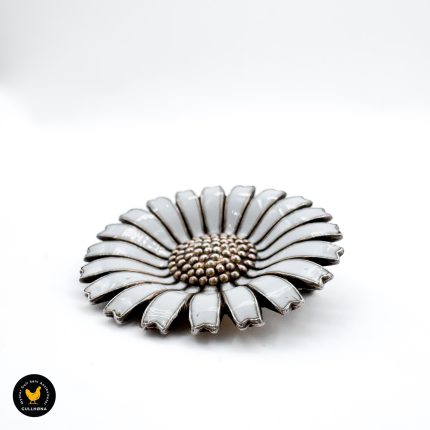 Anton Michelsen Georg Jensen Daisy brosje sølv denmark1