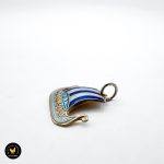 Sølv vikingskip anheng 2
