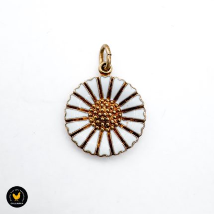 orgylt sølv anheng Anton Michelsen Georg Jensen Daisy anheng 1