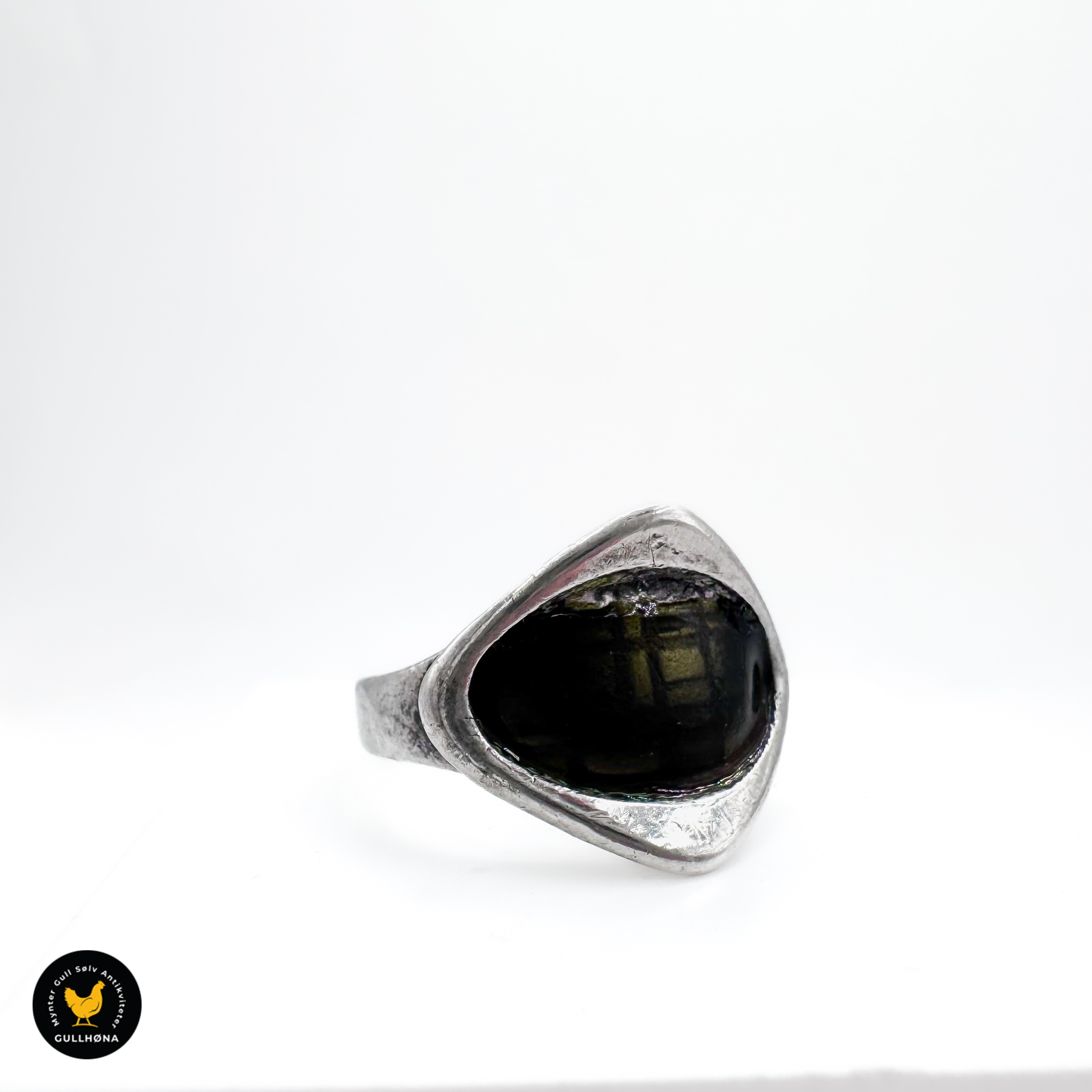 Norway Designs n sølv grønn emalje ring 1 Norway Designs n sølv grønn emalje ring 1