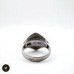 Norway Designs sølv grønn emalje ring 2