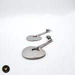 Tone Vigeland øre pynt dobber sølv plus fredrikstad norway designs 1