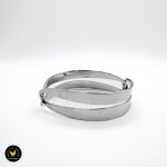 Finn Jensen svart emalje forgylt sølv armbånd 1
