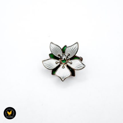 David Andersen flora sølv brosje smykke vintage 1