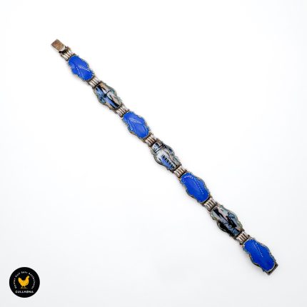 Hans Myhre sølv emalje natur armbånd 2