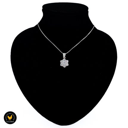 Sølv smykke anheng diamant 1