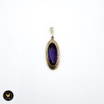 585 14 karat gull anheng ametyst smykke vintage 1