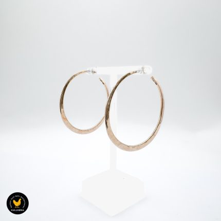 585 14 karat gull hoop øredobber 1-2