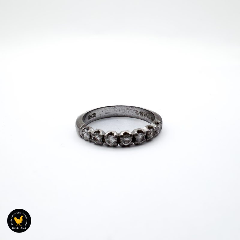 585 14 karat gull ring vintage diamanter 1