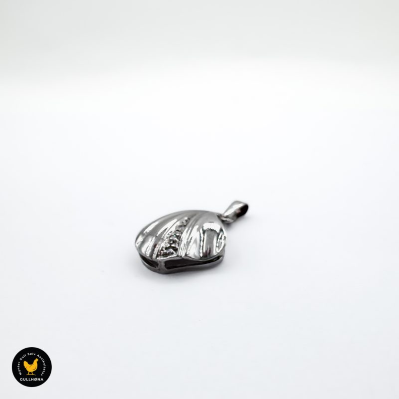 585 14 karat hvitt gull anheng 2