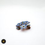 David Andersen Kikki Kval blåklokke vintage smykke brosje emalje flora 2