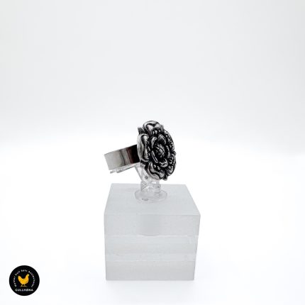 Trondheimsrose vintage sølv ring Morken 3