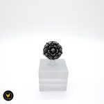 Trondheimsrose vintage sølv ring Morken 3